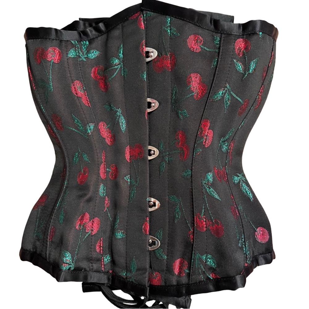 Steel bone corset. Under bust style. Steel busk.